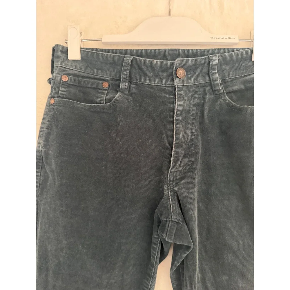 United By Blue Mens Corduroy Pants‎ Size 30 Slate Blue Fine Wale 5-Pocket Slim